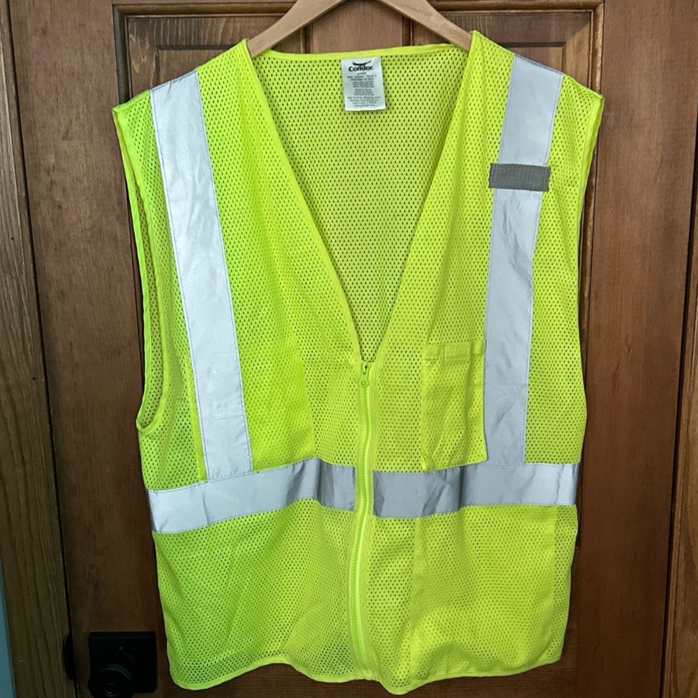 Condor‎ High Visibility Safety Reflective Vest Large 3ZDR2A Crossing Guard